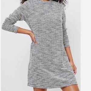 Loft Lou & Grey Small Shimmer Tweedy Dress Long Sleeve Textured